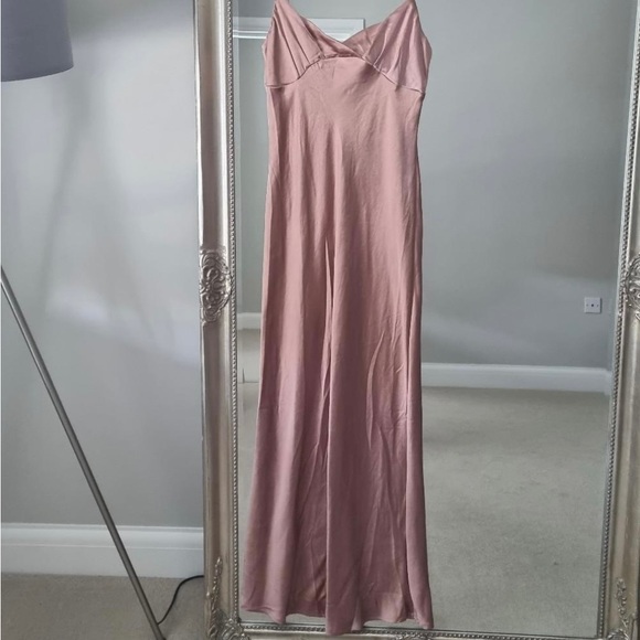 Mink Satin Maxi Dress - Picture 8 of 13